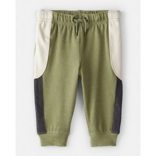 Baby Boy Colorblock Joggers - Green/White - Carter's | Carter's