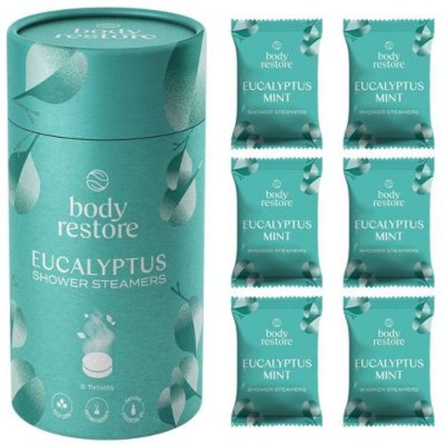 Body Restore Shower Steamers with 100% Natural Essential Oil - 6ct
