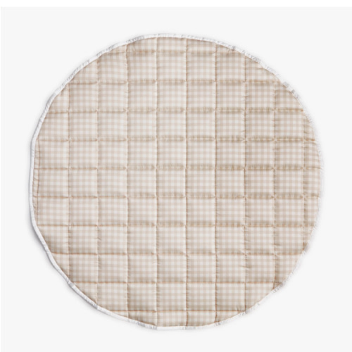 Picnic Gingham Play Mat - Beige