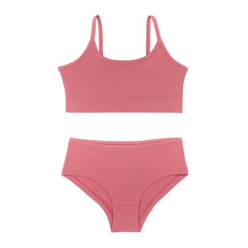 Leela Girls’ Bralette & Hipster Set – Rose
