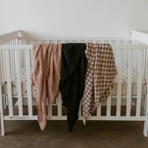 Muslin Swaddle Blankets (3-Pack) | Rosewood Set | Parker Baby Co.