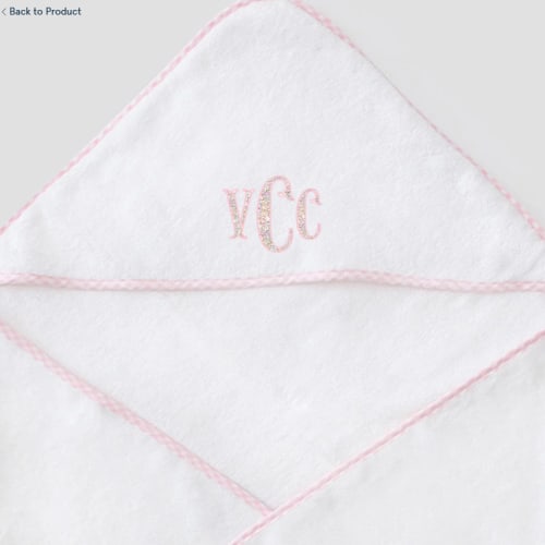 Baby Bath Bundle (3 pieces) - Light Pink Gingham