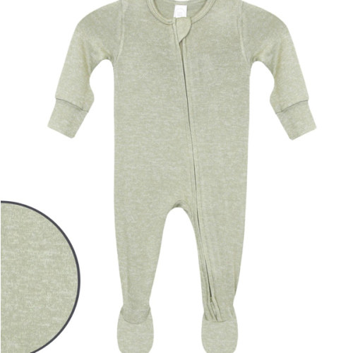 Collins Plush Knit Zipper Footies
