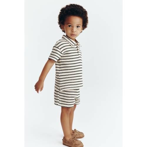 2-PIECE OPEN-KNIT COTTON SET 9-12 Months