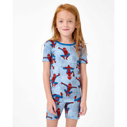 Spidey Sense Two-Piece Short Sleeve & Shorts Pajama Set | Little Sleepies