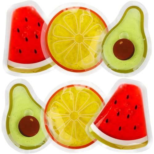 Kids Ice Packs for Boo Boos, 6 Pcs, FSA Eligible HSA, Small Gel Pack Injury