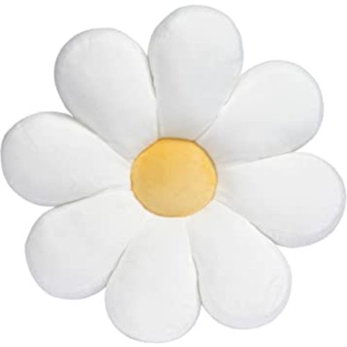 Lambs & Ivy Sweet Daisy White Flower Decorative Pillow Plush Stuffed Toy