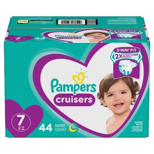 Pampers Cruisers Diapers Super Pack - Size 7 (44ct)