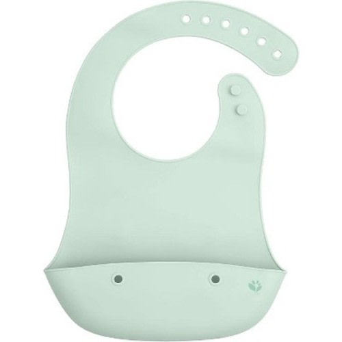 Green Sprouts Baby/Toddler Silicone Scoop Bib - Light Sage
