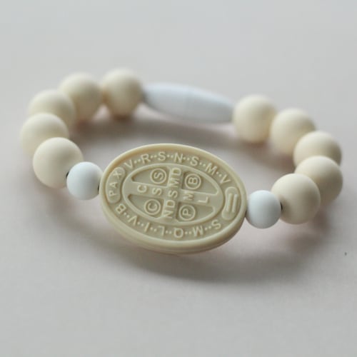 St. Benedict Saint Bracelet | Cream