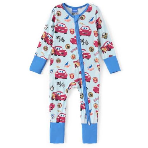 Disney Baby Viscose Made from Bamboo 2-Way Zipper Footie Outfit NB to Inf