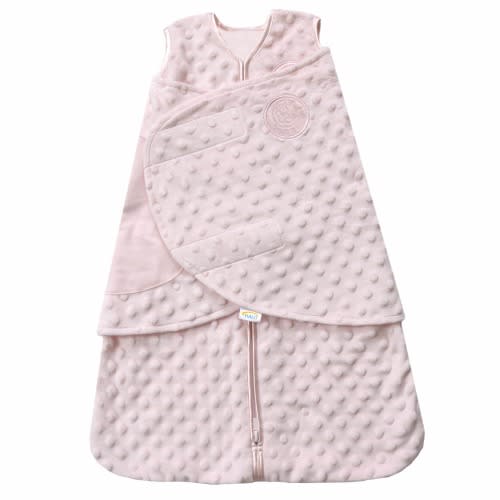 Pink Plushy Dot Velboa Swaddle | HALO