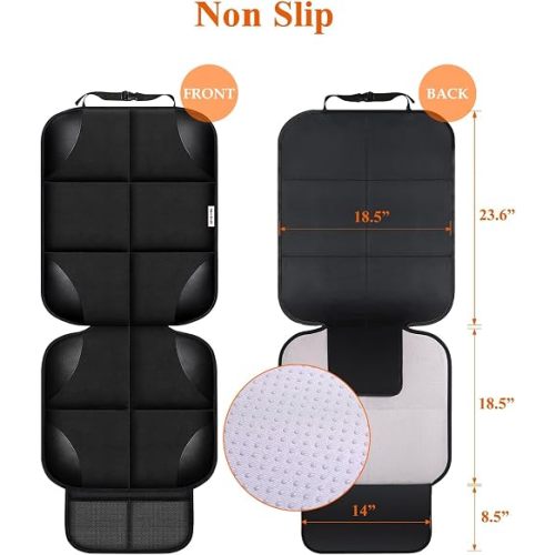 Meolsaek Car Seat Protector for Child Car Seat，Non-Slip Backing No Imprints