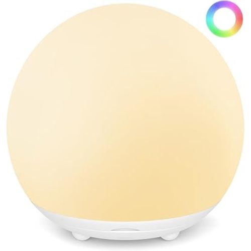 Egg Light for Nursery,2600mAh Battery with 150-Hour Runtime,3000K Warm Light&RGB 16 Colors,Stepless Dimming,Reading,Kids' Bedroom&Party Ambiance Decor,Travel&Gifts