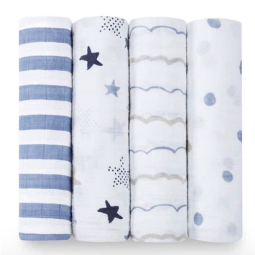 Rock Star Classic Swaddle 4pk | aden + anais