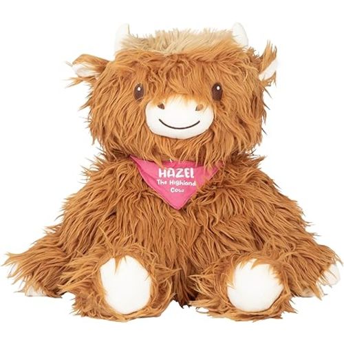 Lilly's Love Weighted Stuffed Animal, 5lb | Sensory Plush for Kids & Adults | Machine Washable Plushie w/Removable Inner | Calming Weighted Stuffed Animal for Anxiety, Highland Cow