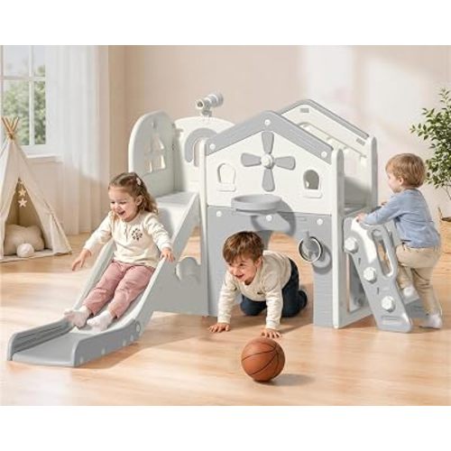 Babytronic 10-in-1 Toddler Slid Climber Playset for Kids 1-3 Indoor Outdoor