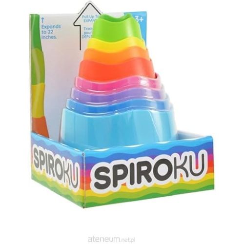 Fat Brain Toys SpiroKu - Stacking & Nesting Cylinders for Preschoolers, Kids 3+