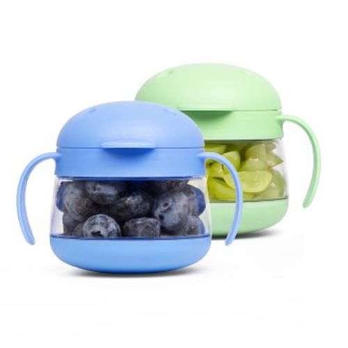 Ubbi Twin Tweat Snack Container - Polaris + Sugar Snap
