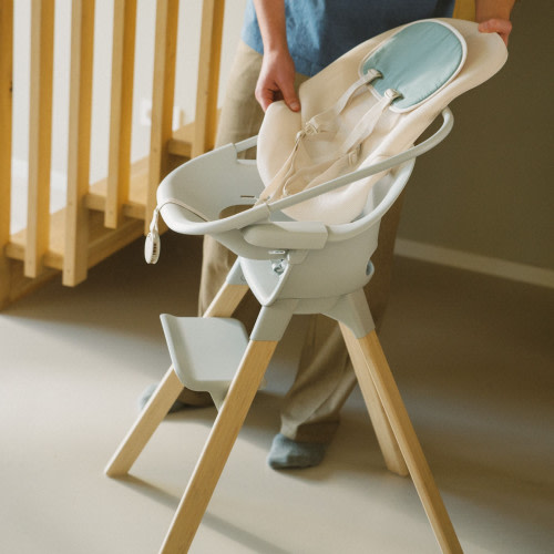 Stokke Clikk High Chair - Black Warm Brown, Clikk High Chair + Newborn Set