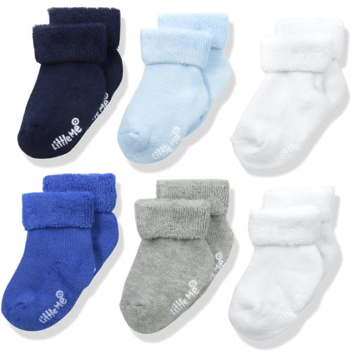 Little Me baby-boys Baby Boys' 6 Pack Socks
