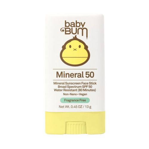 Baby Bum Mineral Sunscreen Face Stick Fragrance Free - SPF 50 - 0.45oz