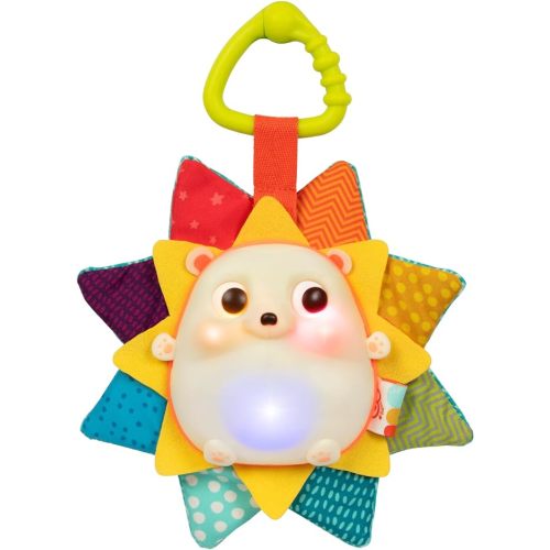 B. toys – Baby Musical Light – Up Hedgehog Toy with Lights & Sounds – Sensory Toy for Newborns, Babies – Music & Glowing Lights – RainGlow Buddy – 0+ Months