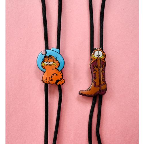 Handmade Bolo Ties - Cowboy Orange Cat