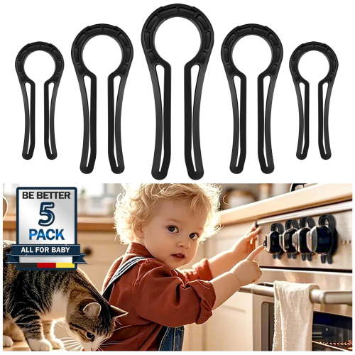 Stove Knob Safety Covers for Child, Gas Stove Knob Locks (5 Pack)