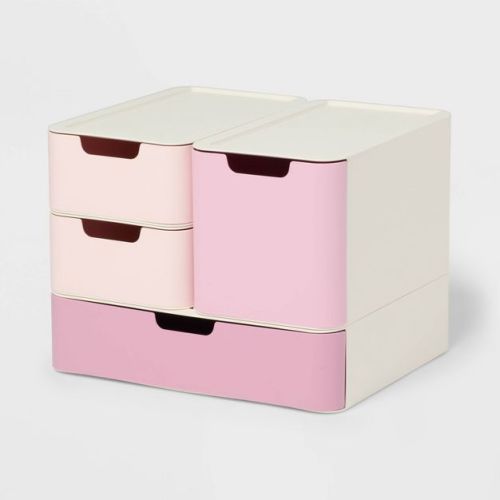 Modular Storage Drawer Set Pink - Brightroom™