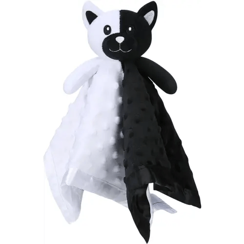 Pro Goleem Cat Loveys for Babies, Soft Security Blanket High Contrast Baby Toys for Newborn Stuffed Animals Baby Gifts for Boys and Girls, 16 Inch
