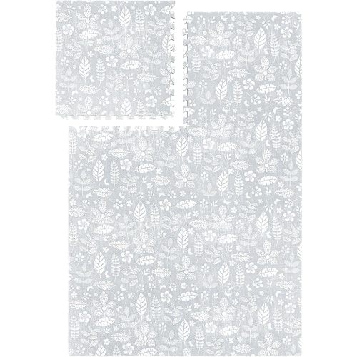 PopsyKosy Premium Baby Floor Play Mat - Thick & Cushioned 0.5 inch Playroom Foam Mat, Non-Toxic Odorless - 6 Tiles - Spacious 6x4 ft. - Stylish & Large, Waterproof for Kids & Toddlers - Olive Green