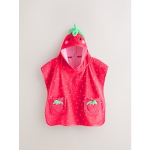 Buy Red Strawberry Towelling Poncho (9mths-10yrs) from Next USA