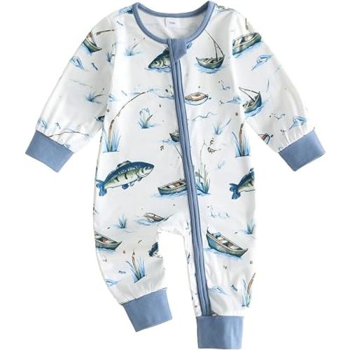 Baby Girl Boy Hunting Clothes Mallard Duck Deer Romper Zipper Jumpsuit Retro Bodysuit Newborn Going Home Outfit Fall