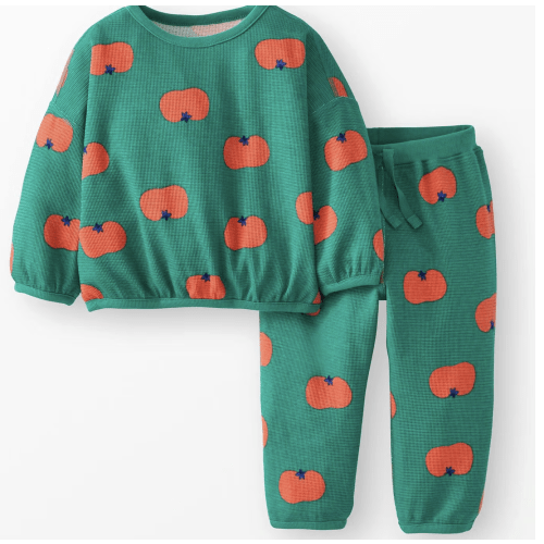 Long Sleeve Waffle Top & Pants Set | Hanna Andersson