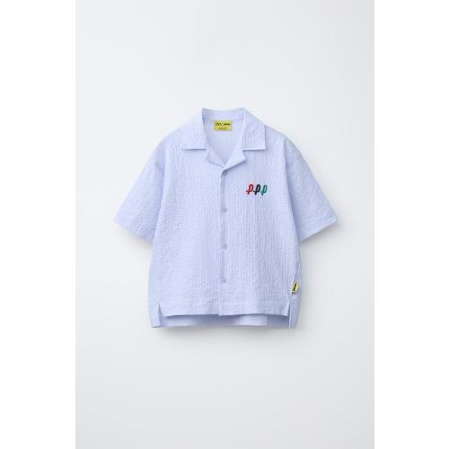 PENN © TEXTURED STRIPED SHIRT - Light blue | ZARA United States