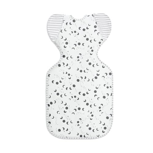 Love to Dream Swaddle Up Transition Swaddle, Silky-Lux, Luxuriously Super Soft and Luxurious 100% Viscose, Patented Zip-Off Wings, Gently Help Baby Transition, Lite 0.2 TOG, 19-24 lbs, Monscape White