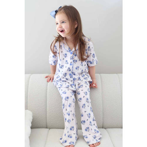 Girl's Two Piece Flare Lounge Set | Sapphire Garden
