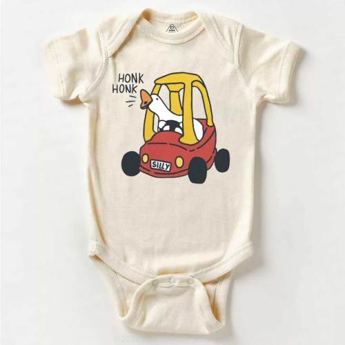 Silly Goose Red Car Bodysuit Beepumpkin 7