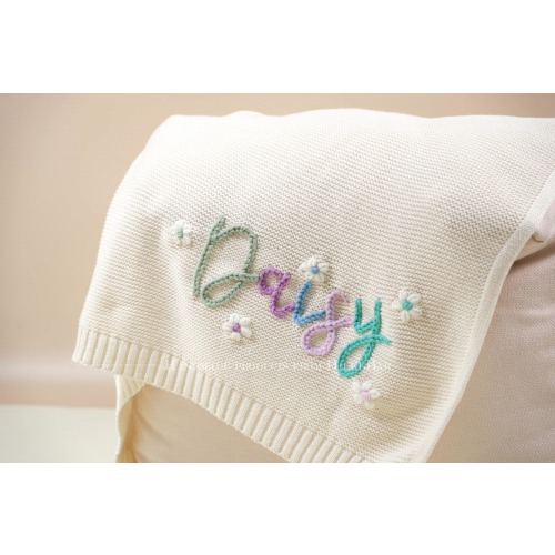 Custom Handcrafted Name Blanket – A Cozy and Stylish Gift for Baby Showers and Newborns