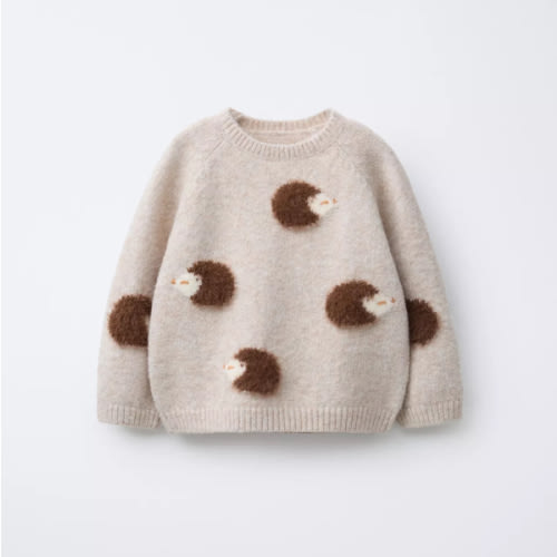 HEDGEHOG KNIT JUMPER - Light beige | ZARA United States