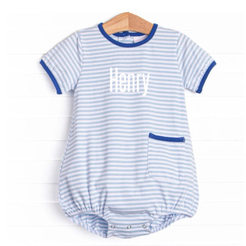 Jack Pocket Bubble, Royal and Light Blue Stripe – Stitchy Fish