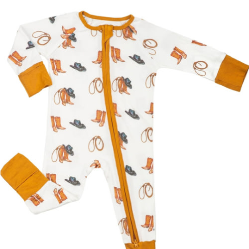 LollyBanks Baby Pajamas, 2-Way Zipper Romper, 95% Viscose Made from Bamboo and 5% Spandex, Baby Sleepers