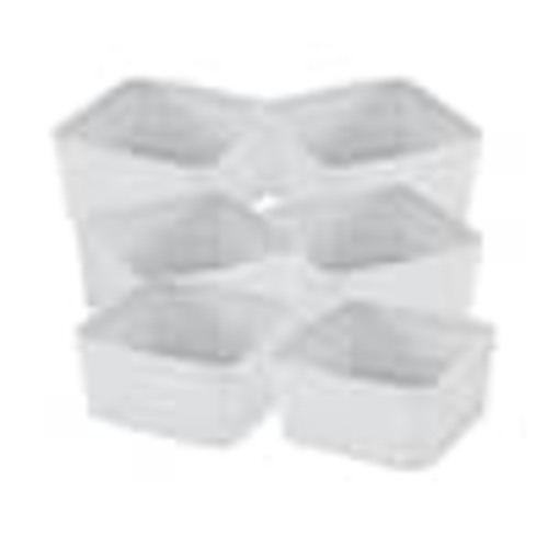SIMPLIFY 6-Pack Organizing Set in White 30006-WHITE