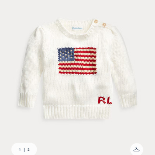 American Flag Sweater | Sweaters BABY GIRL (12 months) | Ralph Lauren