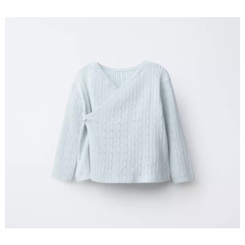 RIB OPENWORK KNIT JUMPER - Light blue | ZARA United States