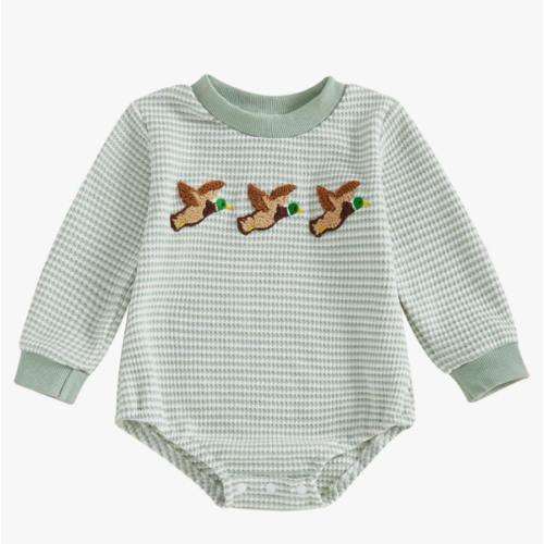 VISGOGO Unisex Baby Boy Girl Romper Waffle Newborn Infant Onesie Clothes Long Sleeve Bubble Oversized Romper Bodysuit Top