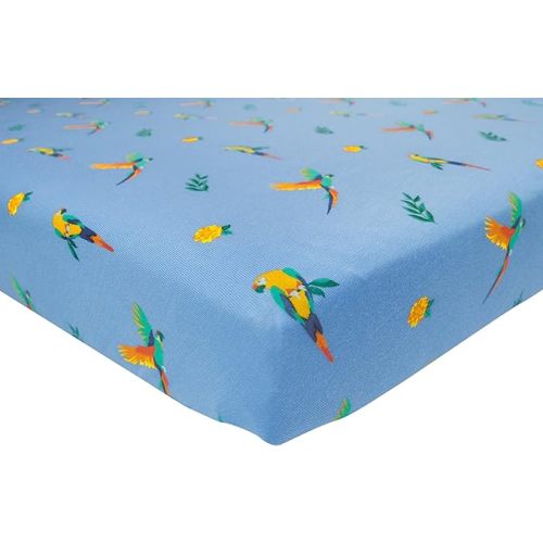 Kyte Baby Soft Crib Sheet - Standard Fitted Crib Sheet Made with Rayon from Bamboo, Ultra-Gentle and Breathable (Macaw)