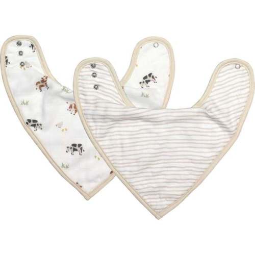 Cow Bib Set - Bamboo Little | Maisonette
