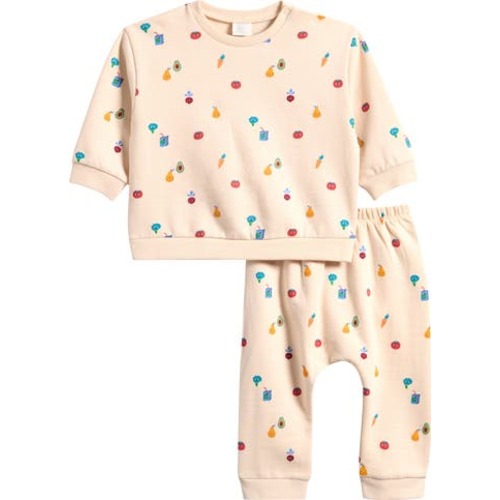Kids' Veggie Print Sweater & Jogger Set, 6-9M